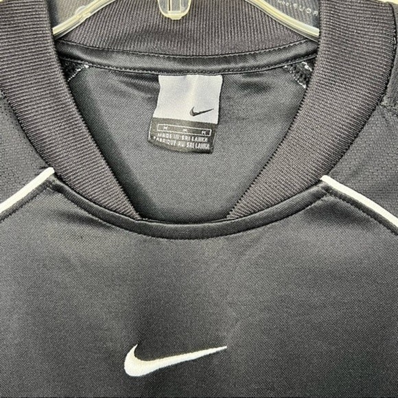 Nike Black Dri-fit Short Sleeve Training Shirt Vintage Men’s Size: Medium - Picture 2 of 5